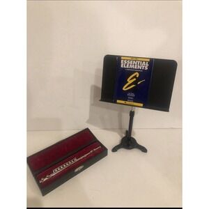 American Girl Doll Music Set‎ With Flute, Stand, Case